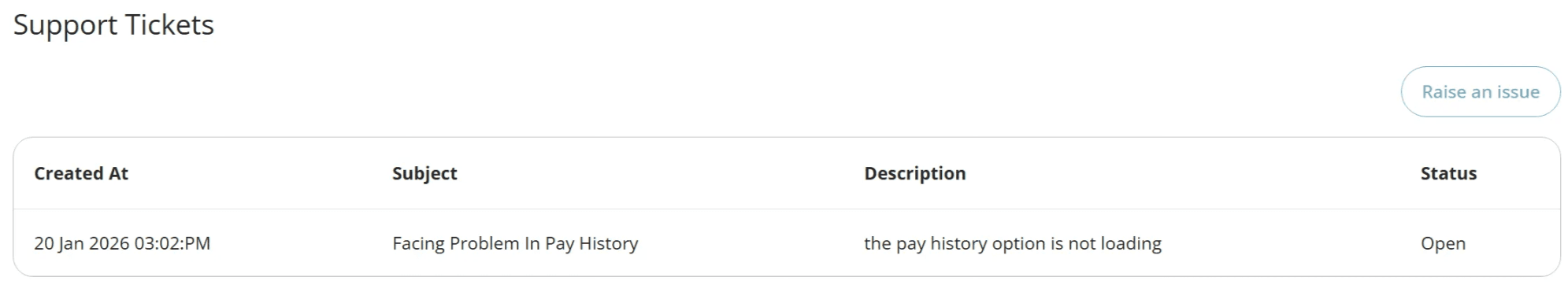 Raise a request list